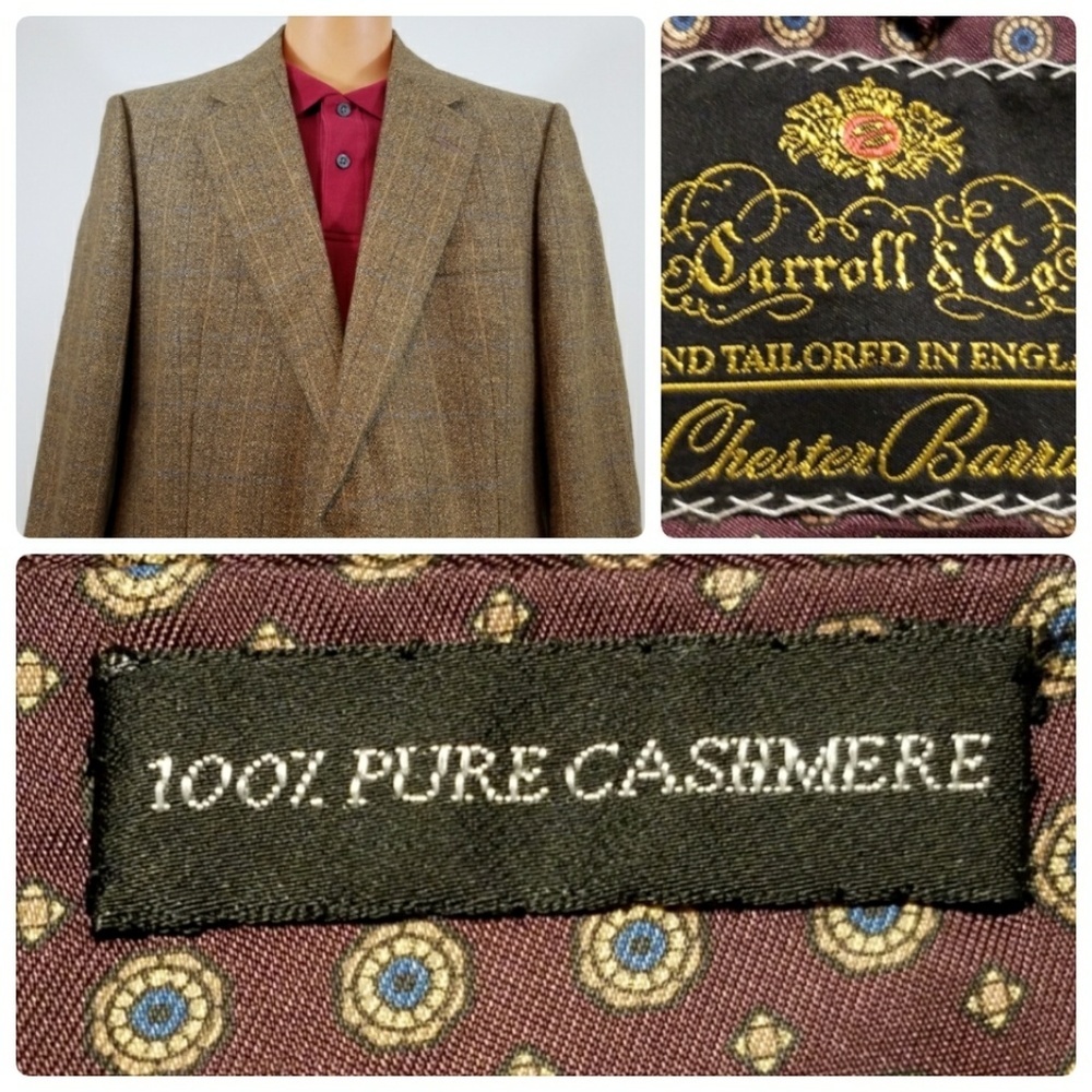 CARROLL & CO 100% Pure Cashmere Sport Coat 42R